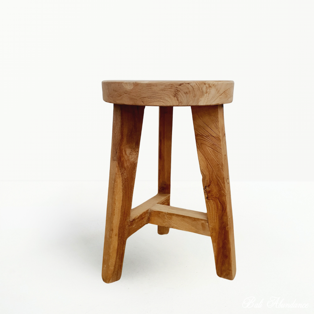 recycled teak timber stool