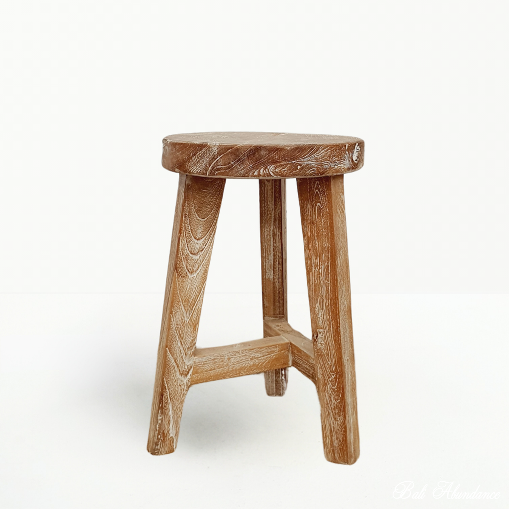 recycled teak stool