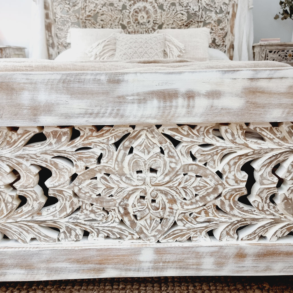 Indian four poster bed